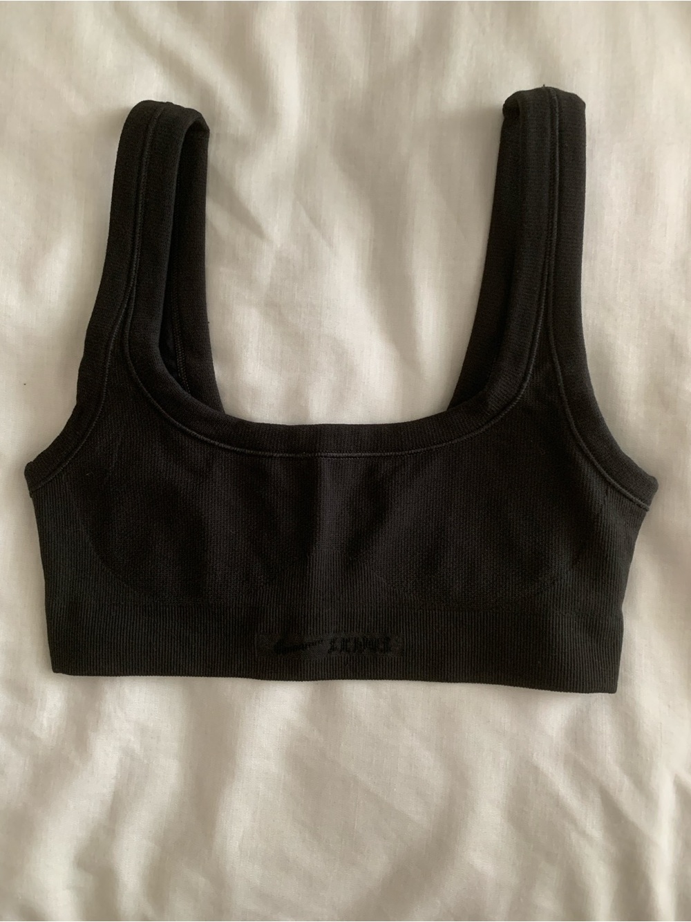 Nike x SKIMS Ribbed Seamless Scoop Bra - Obsidian Size XS EUC